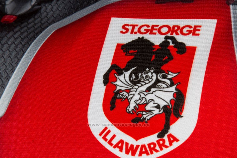 WH Camiseta St. George Illawarra Dragons Ant Man Marvel Rugby 2017 Gris Rojo